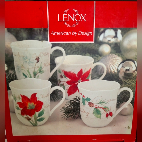 Lenox Winter Meadow set of 4 mugs - Picture 1 of 6